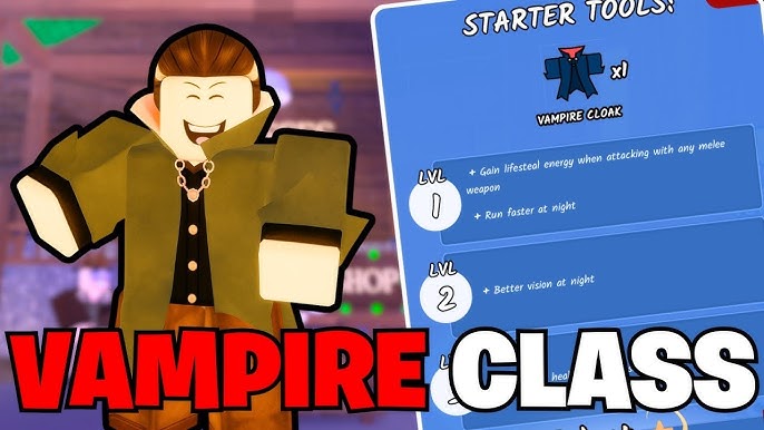 Vampire class nighttime gameplay strategy in 99 Nights in the Forest