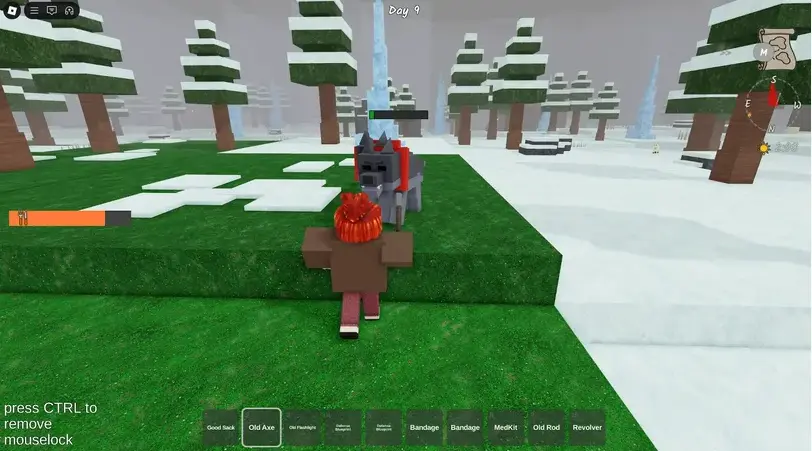 99 Nights in the Forest target lock combat system