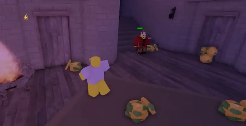 Dealing with multiple enemies using target lock in 99 Nights in the Forest