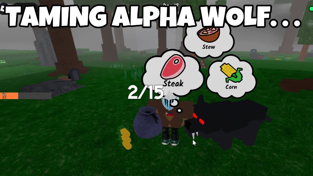 Stew and coral for wolf taming
