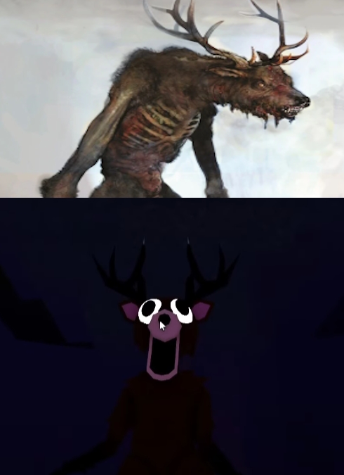 Monster Deer creature from 99 Nights in the Forest