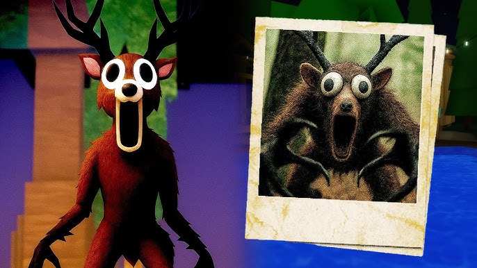 Wendigo mythological creature illustration showing emaciated humanoid figure with deer-like features