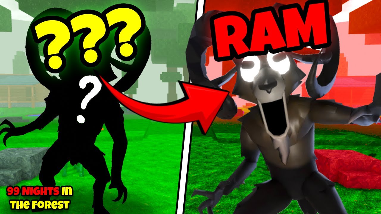 The Ram monster boss from 99 Nights in the Forest