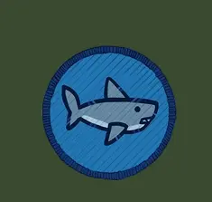 Deep sea fishing badge