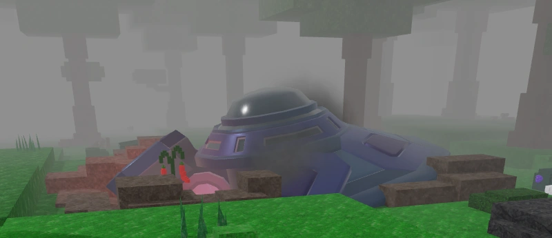 Broken UFO crash site