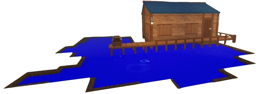 Fishing Cabin near water source