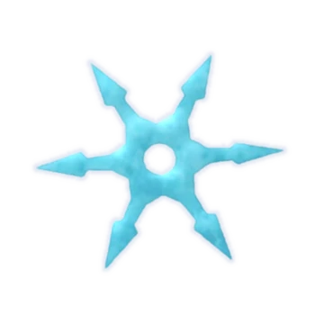 Frozen Shuriken ranged weapon in 99 Nights in the Forest