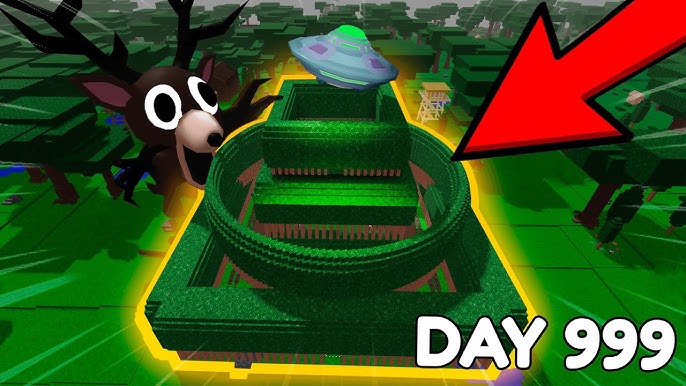 Player base building in 99 Nights in the Forest Roblox