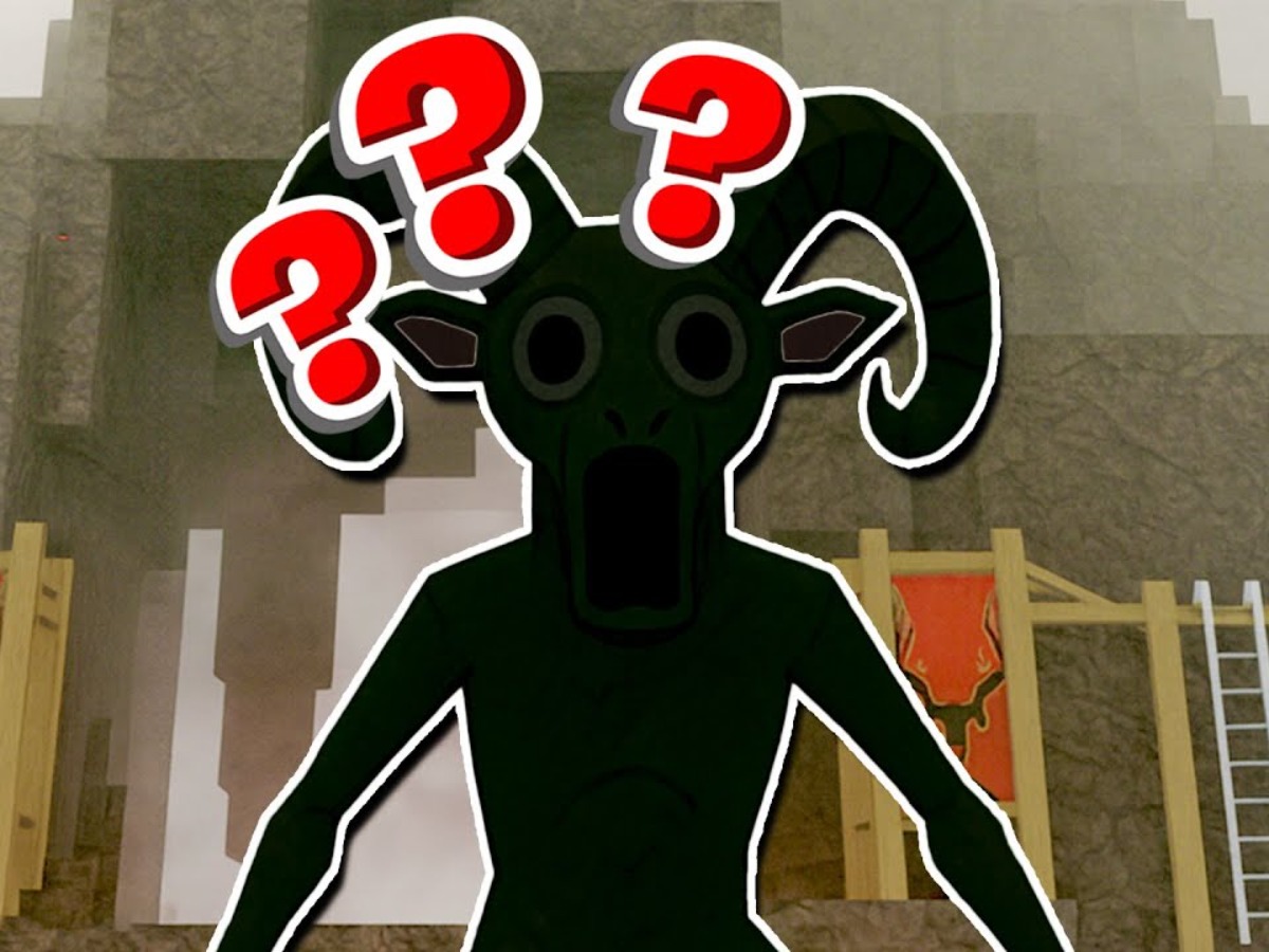 Demonic goat enemy with glowing eyes