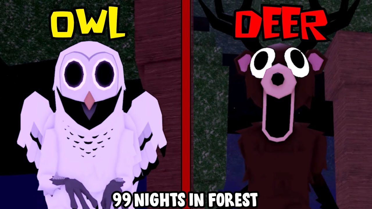 Deer terrified reaction to owl presence in game cutscene