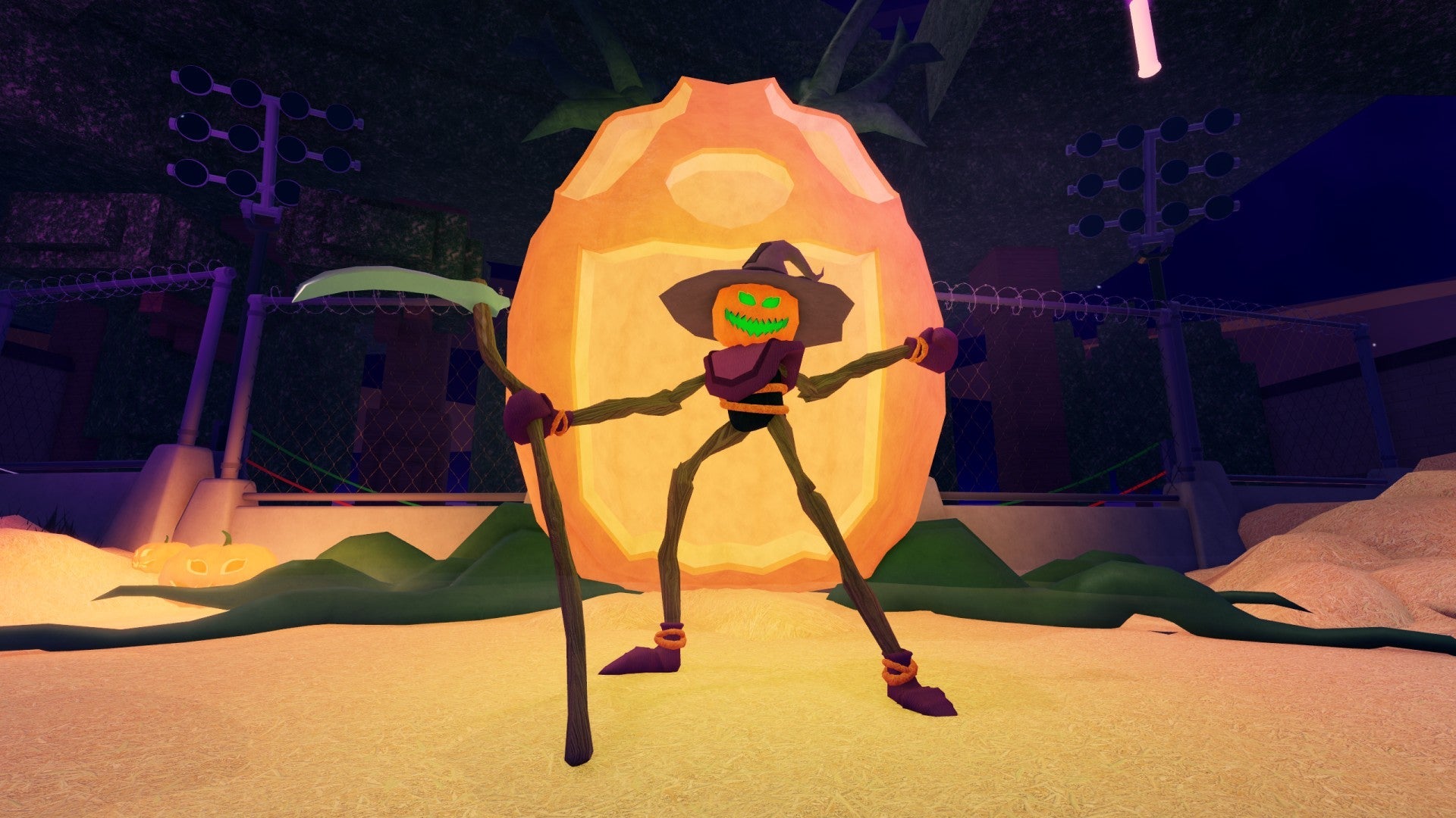 Grow a Garden Pumpkin Character in 99 Nights in the Forest